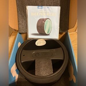 NWT Chirp Wheel Pro Vibrating Massage Therapy Back Pain Relief Roller - Black